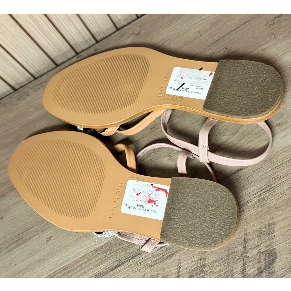 Free People Women's Sunny Days Sandal Silver Size 9 - Picture 6 of 8